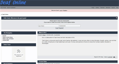 Desktop Screenshot of deafonline2.com